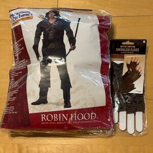 California Costumes Robin Hood Men’s Outfit - Dark Brown and Army Green